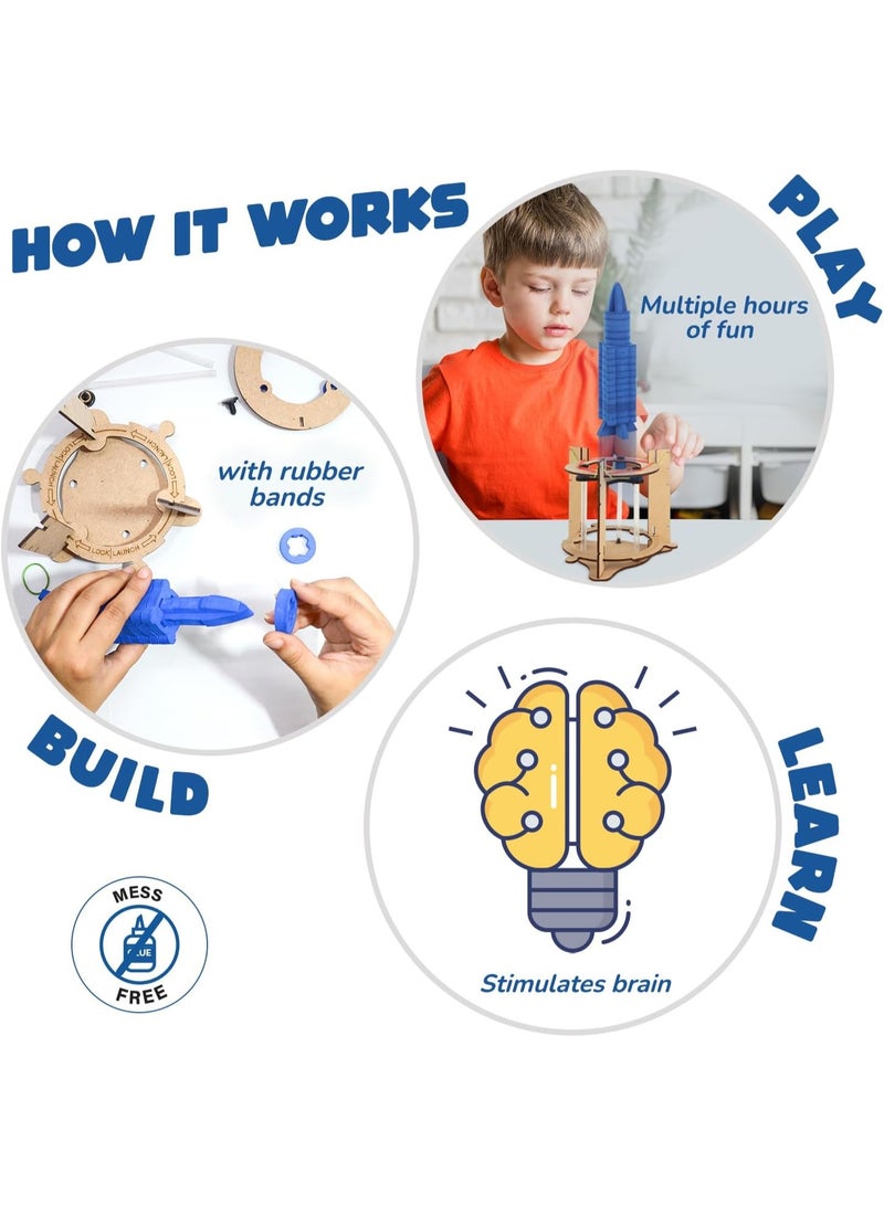 سمارتيفيتي لعبة صاروخ الفضاء الذكية من سمارتيفيتي، لعبة تعليمية وتفاعلية ممتعة للأطفال من 6 إلى 14 عامًا، هدية مثالية لأعياد ميلاد الأولاد والبنات، مشروع تعليمي في العلوم والهندسة. - Image 5